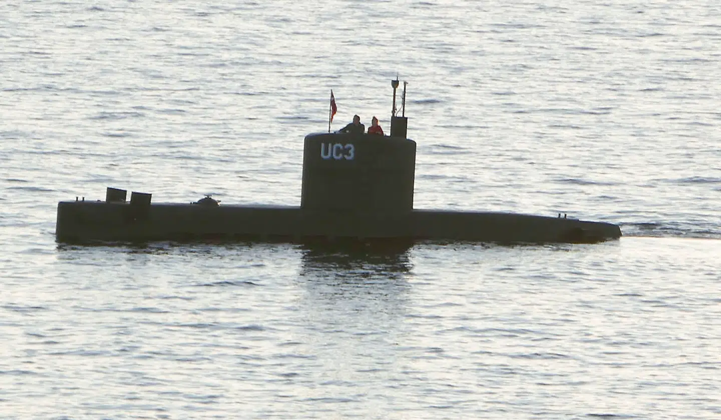 Peter Madsen og Kim Wall på ubåden.