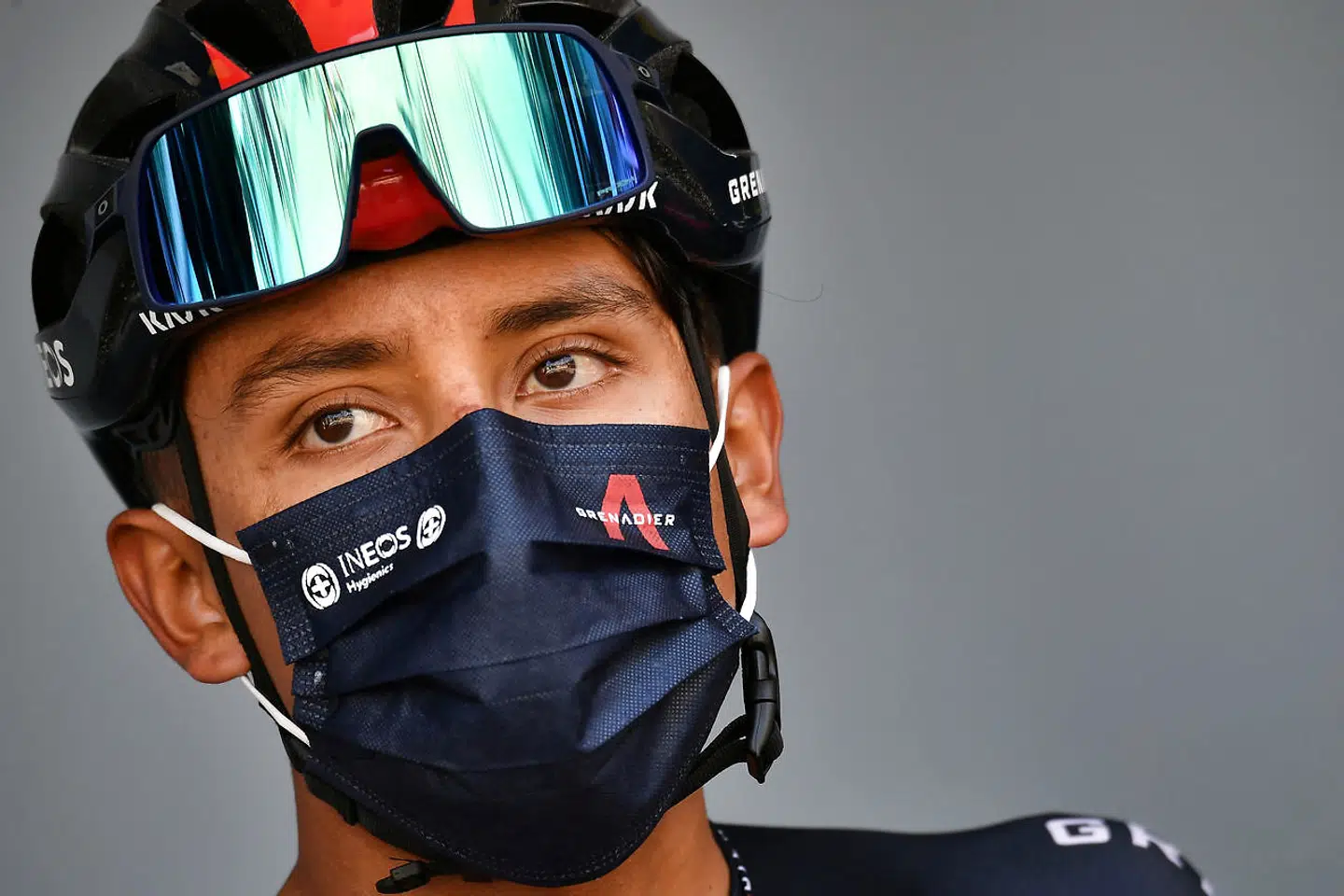 Cycling - Tour de France - Stage 16 - La Tour-du-Pin to Villard-de-Lans - France - September 15, 2020. Team INEOS Grenadiers rider Egan Bernal of Colombia before the start. Pool via REUTERS/Marco Bertorello