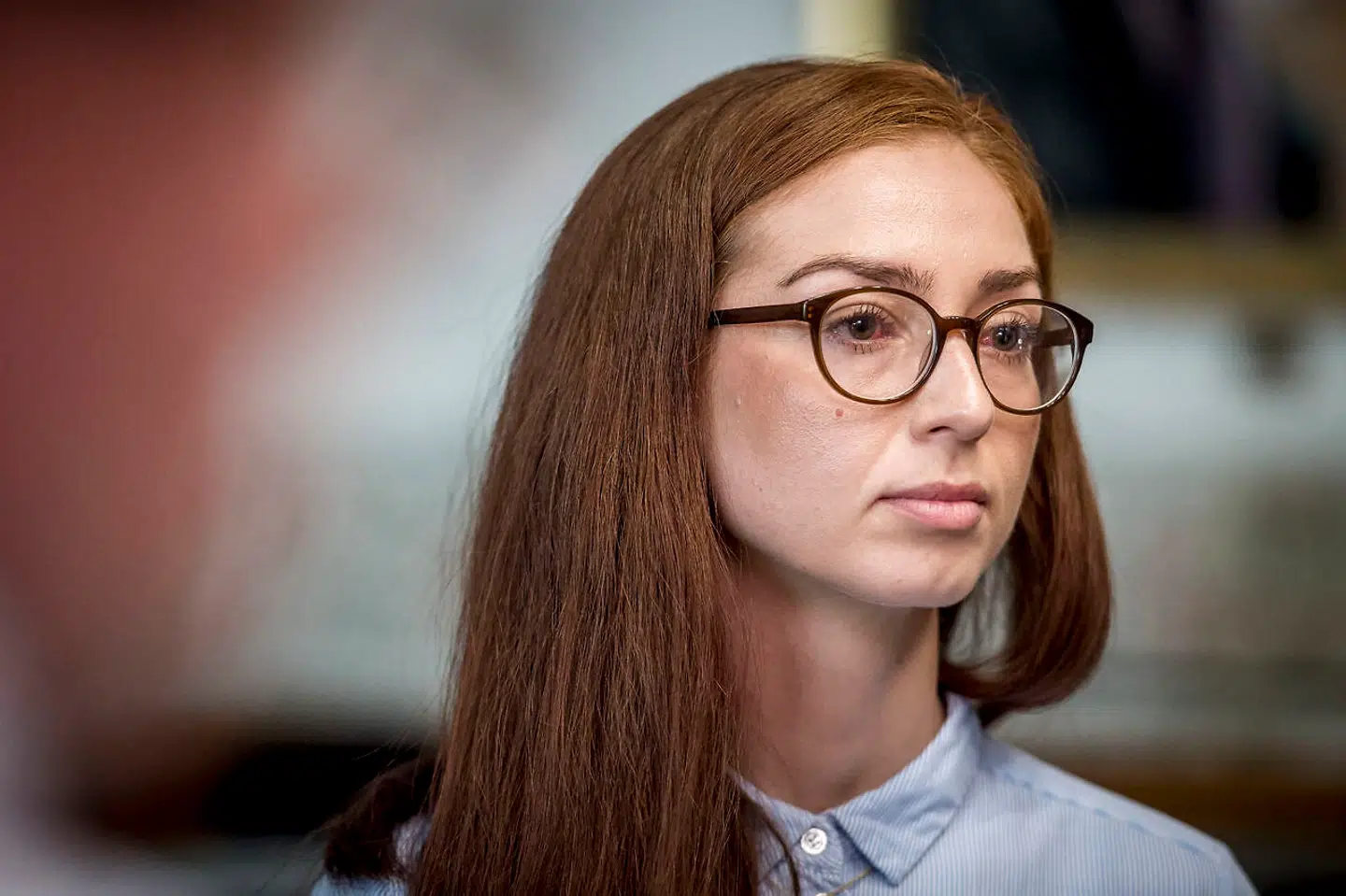 Samira Nawa forlader regeringsforhandlinger på Christiansborg, tirsdag den 11. juni 2019.. (Foto: Mads Claus Rasmussen/Ritzau Scanpix)