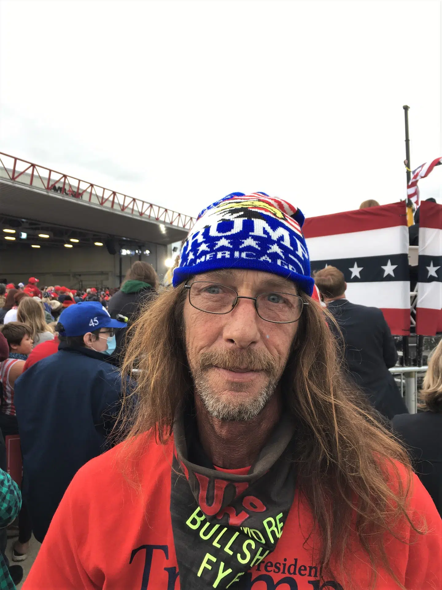 'Trump er den eneste, der kan redde USA,« siger denne Trump-vælger, der ikke vil have sit navn i avisen. B.T. i Freeland, Michigan.