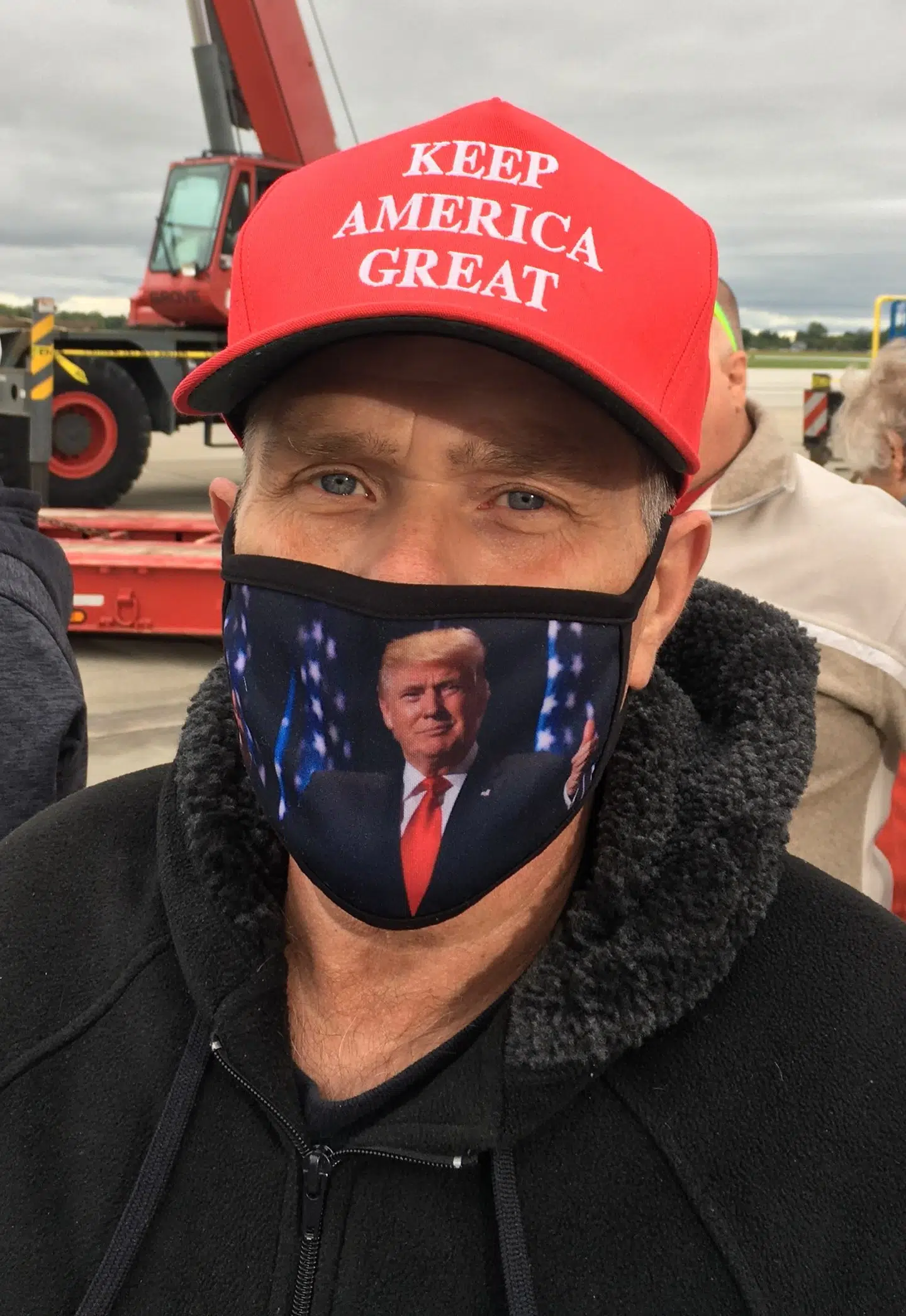 Daniel kørte hele vejen fra Toledo, Ohio (fire timer) for at se Trump tale.