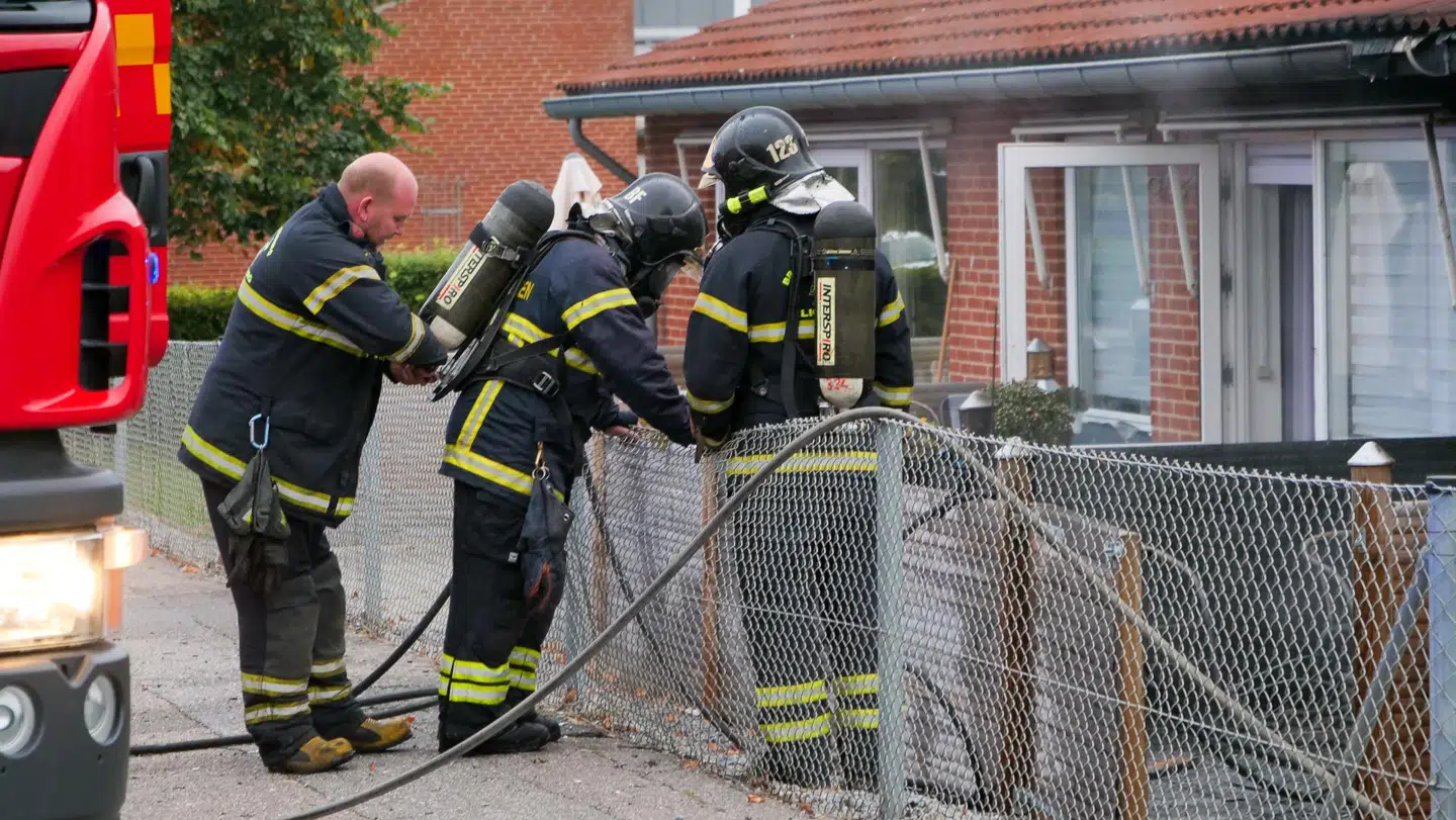 En lejlighed i et plejecenter i Sjørslev er udbrændt. Foto: Byrd/Peter Erfurt