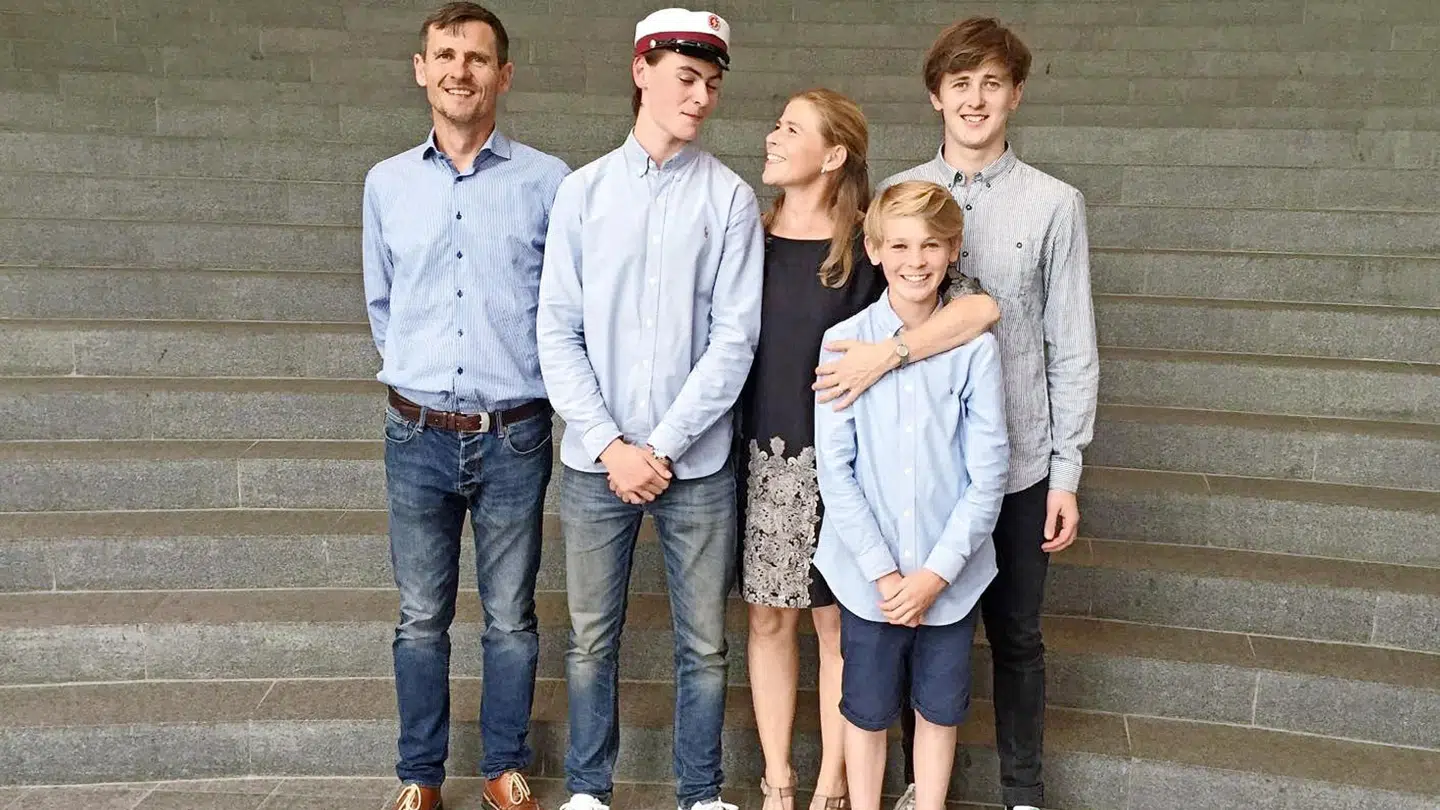 Familien samlet. Foto: Privat.