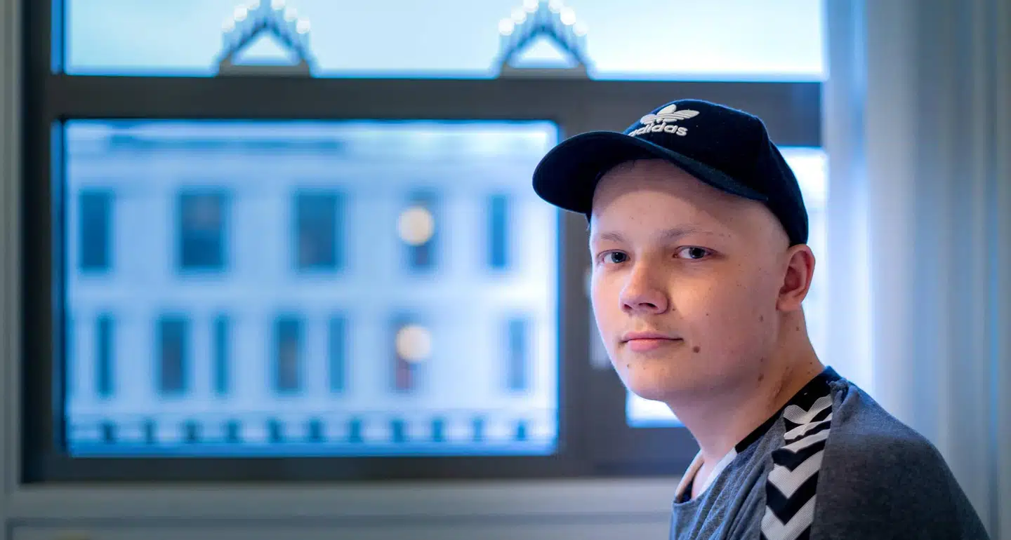 Rasmus Davison på Rigshospitalet i december 2019. Foto. Byrd/Louise Askly.