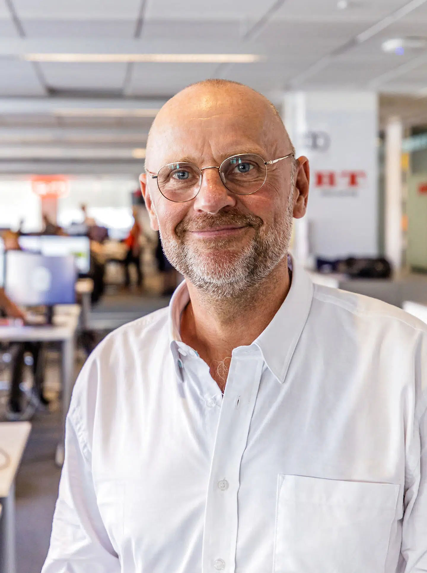 Portræt billeder af Henrik Qvortrup på BT redaktionen. August 2020