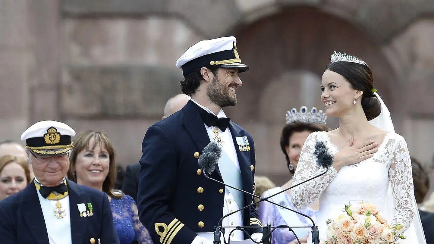 Prinsesse Sofia og prins Carl Philip blev gift i Stockholm i 2015.