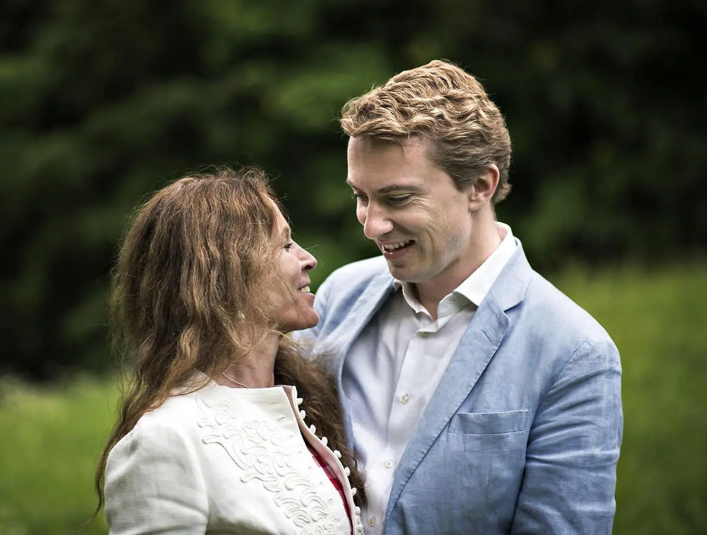 Dot Wessman med kæresten Morten Messerschmidt i 2017.