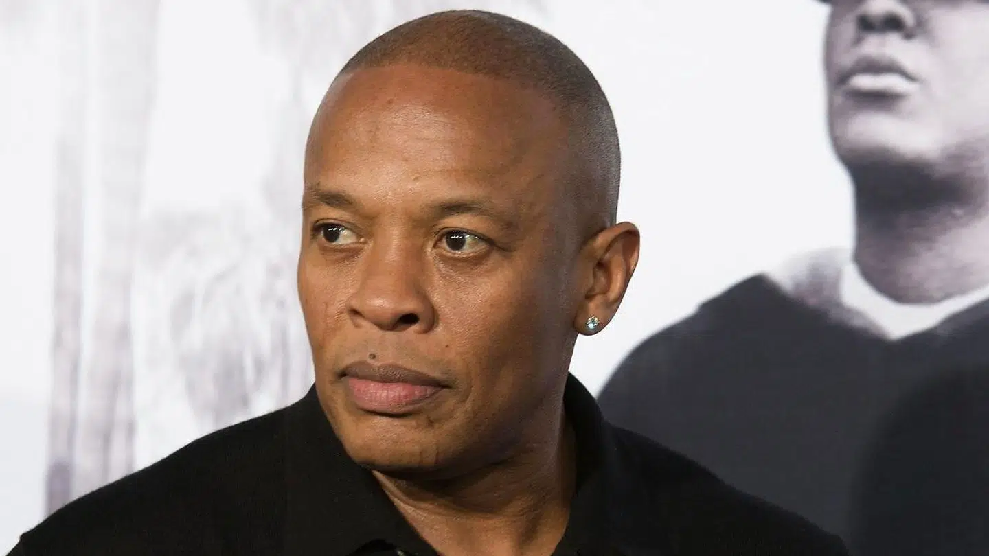 (FILES) This file photo taken on August 10, 2015 shows record producer Dr Dre arriving for the premiere of "Straight Outta Compton" in Los Angeles, California. A South Korean man has been fined for spreading rumours online that the 94-year-old widow of late president Kim Dae-Jung, was to marry US hip-hop legend Dr Dre, reports said on August 28, 2017. / AFP PHOTO / Valerie MACON