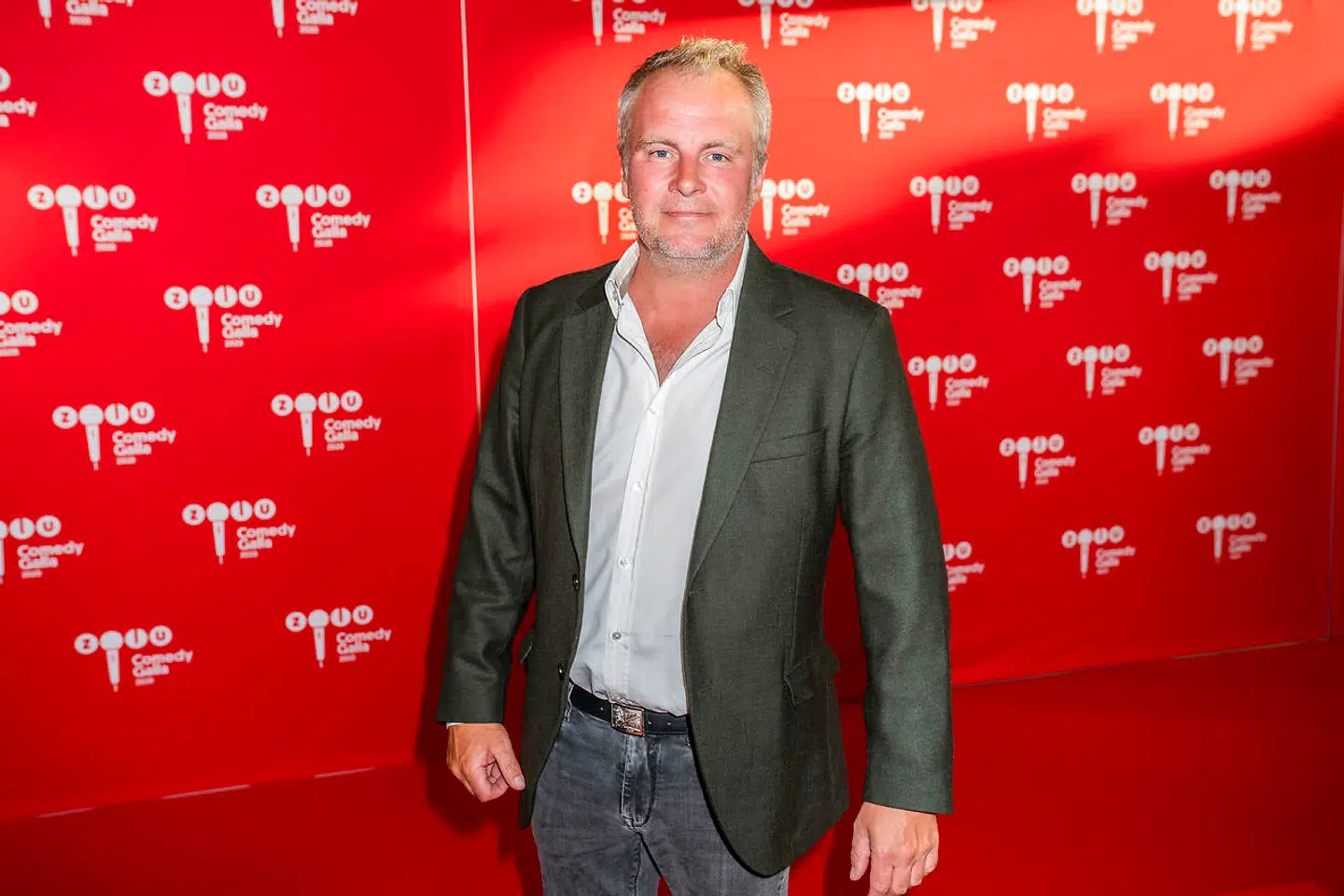 Uffe Holm på den røde løber ved ZULU Comedy Galla 2020 der afholdes i Operaen i København, onsdag den 26. august 2020. (Foto: Martin Sylvest/Ritzau Scanpix 2020)