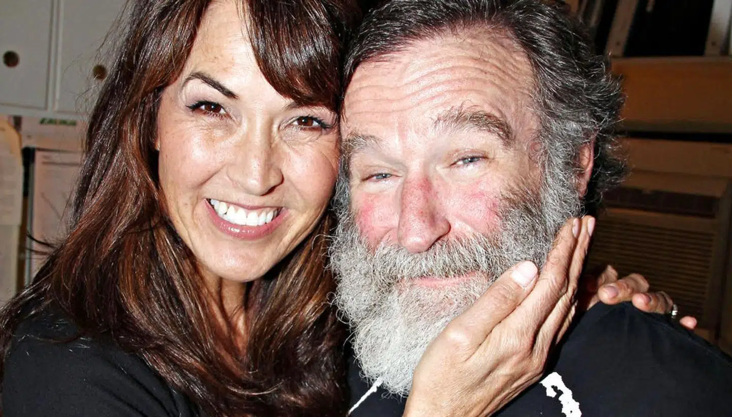 Susan Schneider Williams og afdøde Robin Williams.