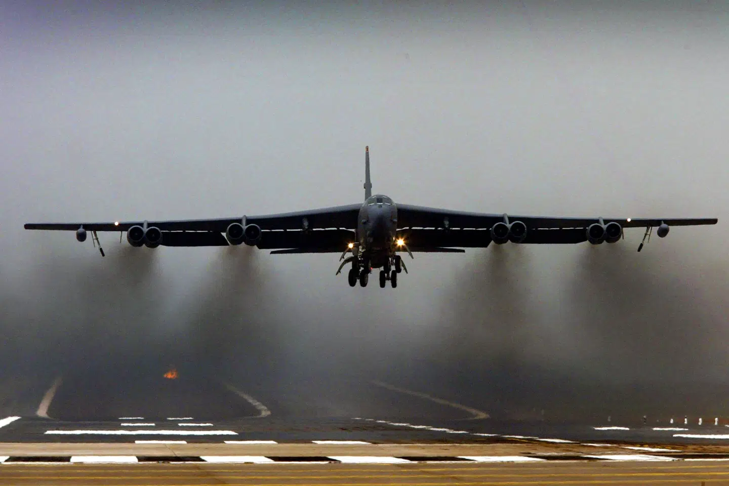 (Arkiv) Et russiske fly krænkede i sidste uge dansk luftrum over Bornholm, da det fulgte efter et amerikansk B52-bombefly (afbilledet). Darren Staples/Reuters