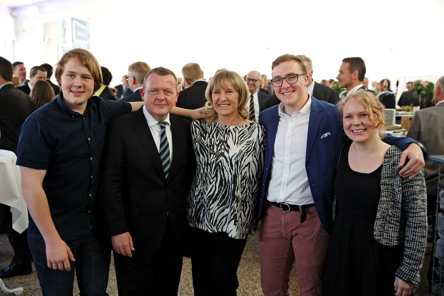 Lars Løkke Rasmussen og familien er nært knyttede. Her ved Lars Løkkes 50-års fødselsdag i 2014.
