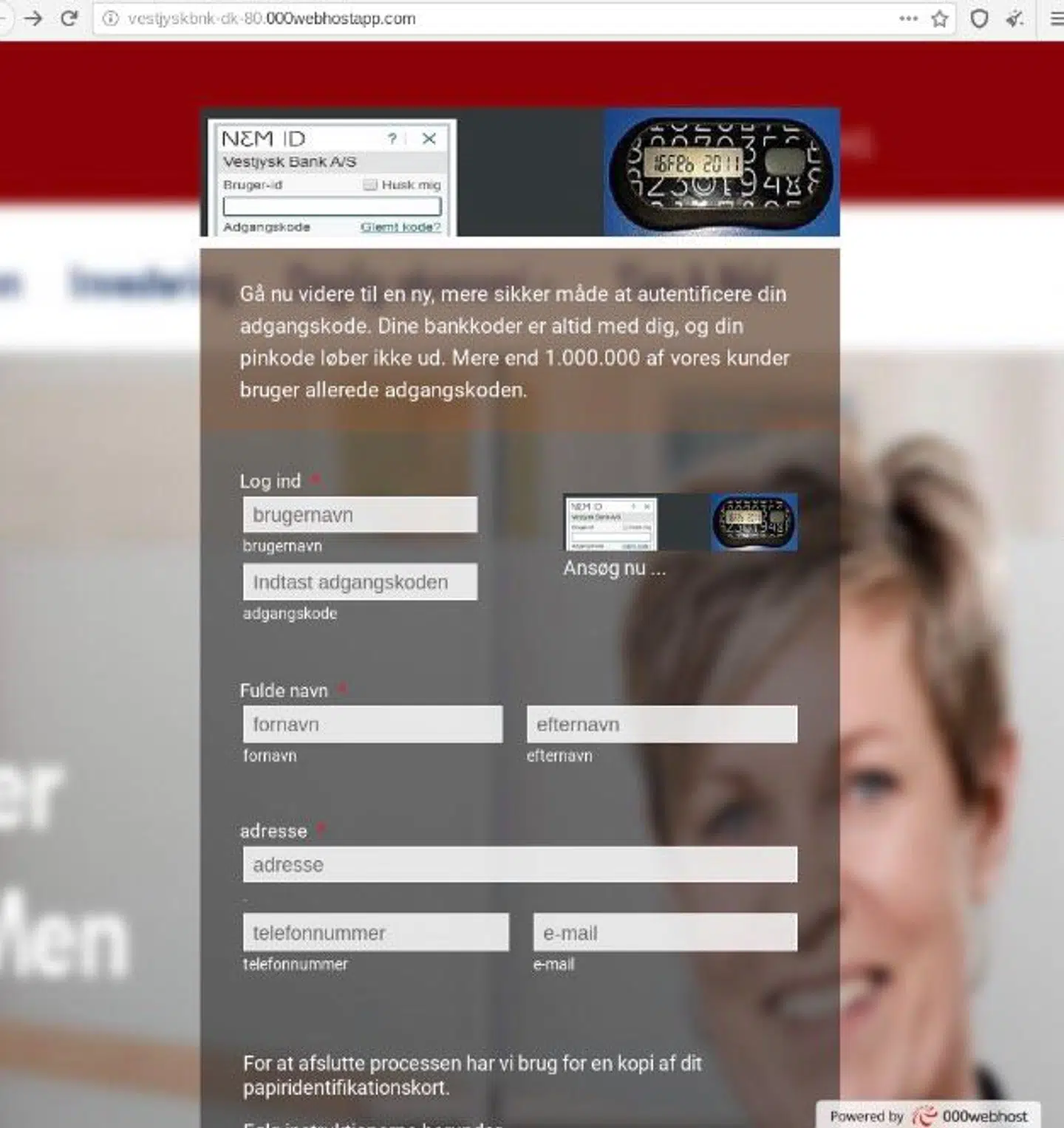 Sådan ser hjemmesiden ud