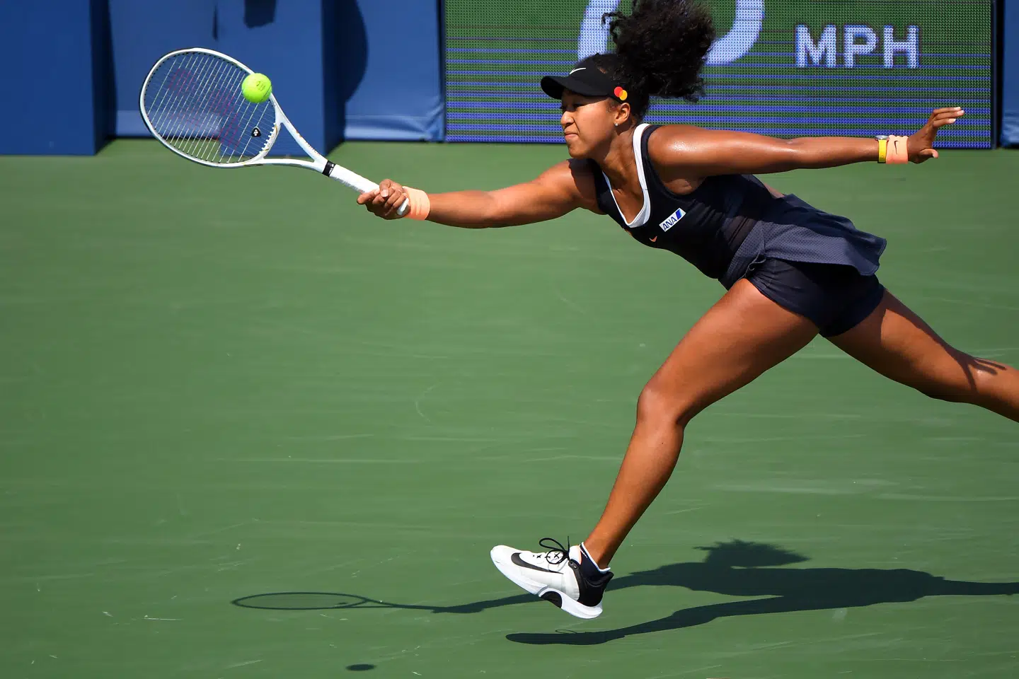 Naomi Osaka kom i fokus tidligere på ugen, da hun først nægtede at stille op til sin semifinale, men siden ombestemte sig. Robert Deutsch/Ritzau Scanpix