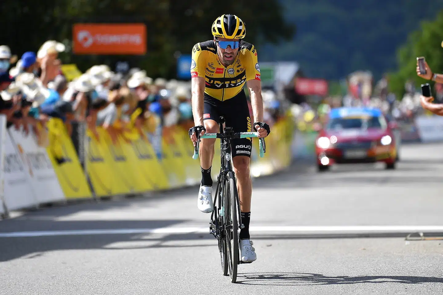 Fuglsang om Dumoulin: »Eftersom han er holdkammerat med Roglič, der er førstemanden, har han formentlig ikke alt presset på sig, og det er et plus.«