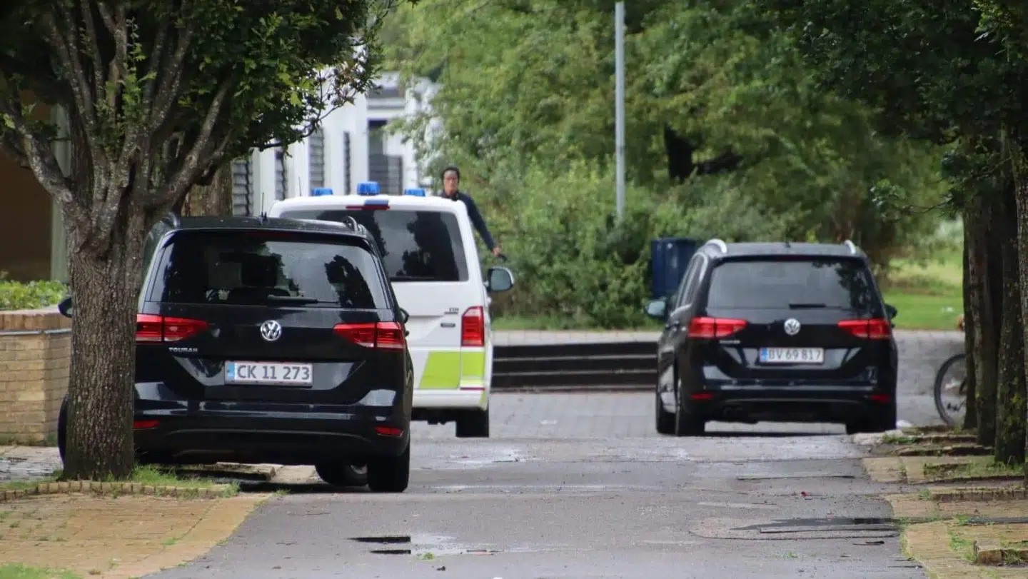 Politiet var torsdag til stede på Egelundskolen