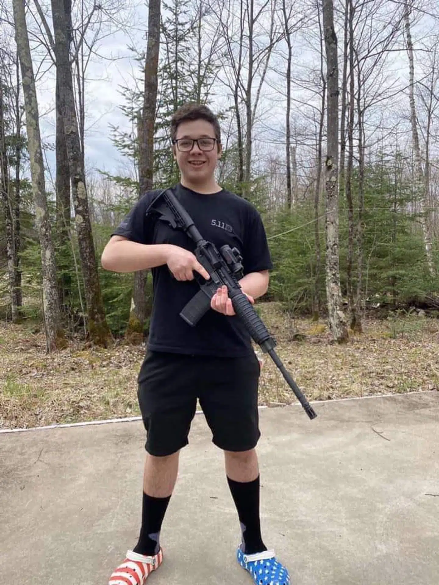 Kyle Ritterhouse som han præsenterer sig selv på de sociale medier.