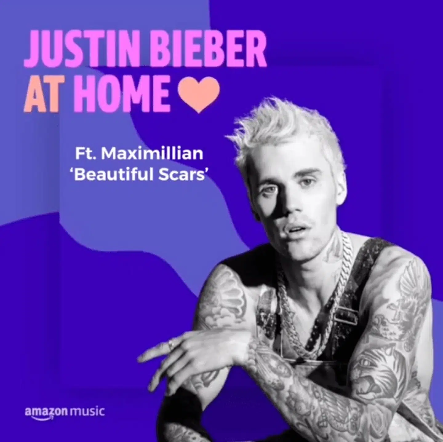 Justin Bieber placerede i foråret Maximillians nummer 'Beautiful Scars' på sin Amazon Music 'Stay at home'-playliste.