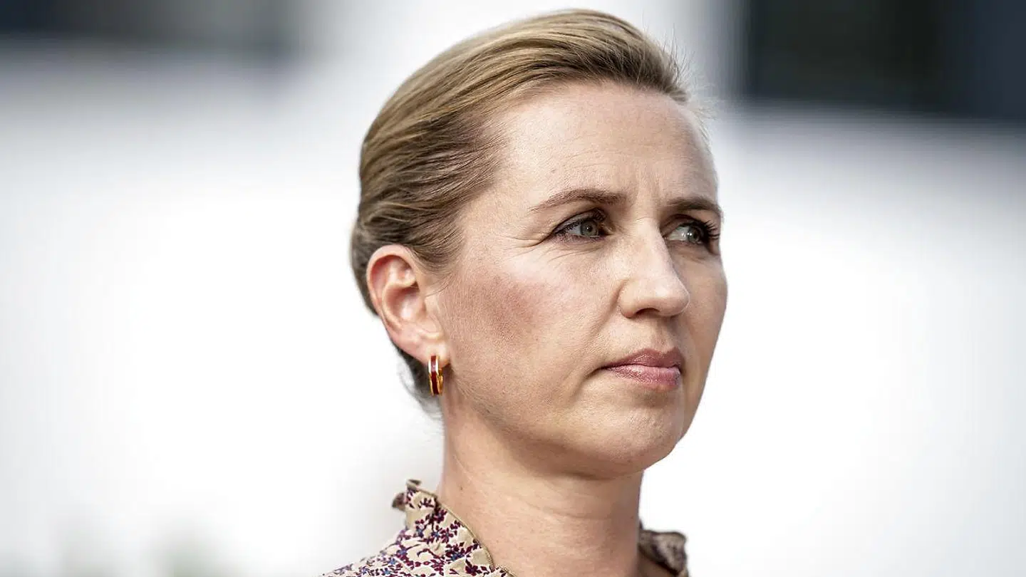 Statsminister Mette Frederiksen under pressemøde i forbindelse med Socialdemokratiets sommergruppemøde på Benniksgaard Hotel i Gråsten onsdag den 19. august 2020.. (Foto: Mads Claus Rasmussen/Ritzau Scanpix)