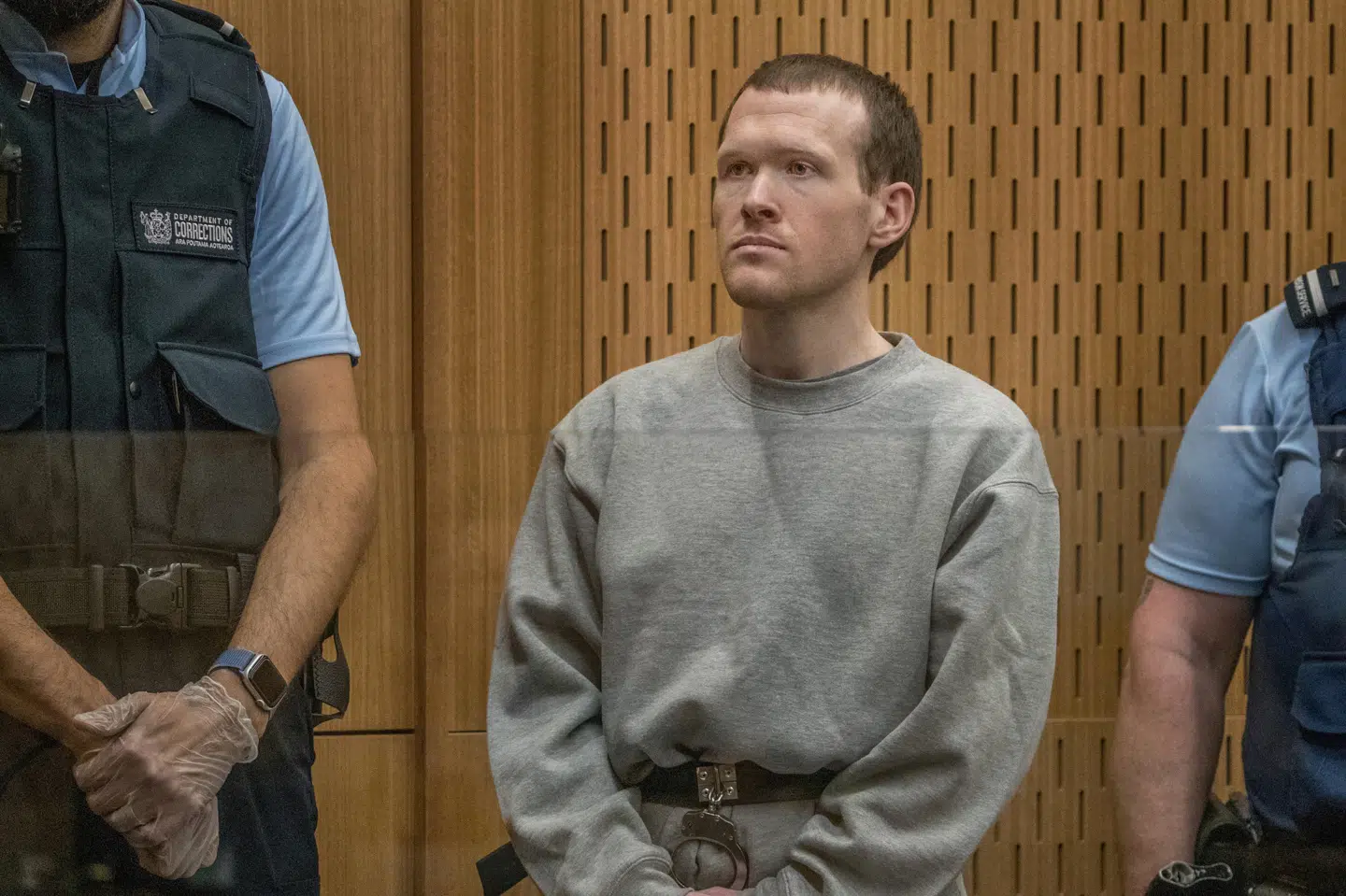 Den højreekstreme Brenton Tarrant vil ikke gøre indsigelser mod livstidsdommen. (Arkivfoto) Pool/Reuters
