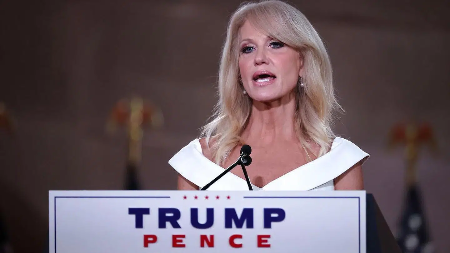 Donald Trumps snart tidligere rådgiver Kellyanne Conway talte ved Republikanernes konvent natten til torsdag.