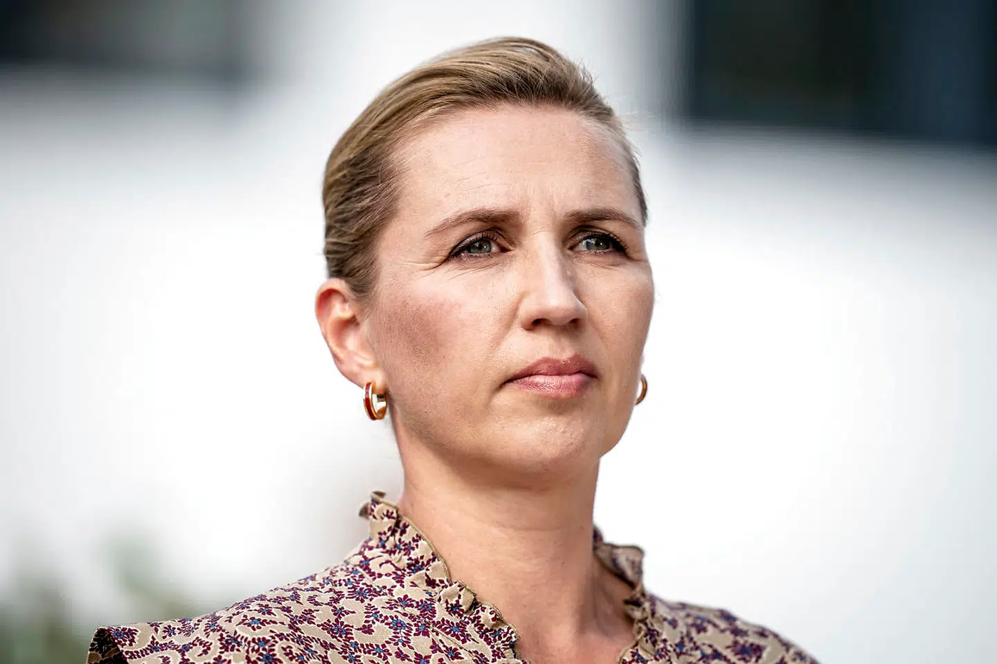 Statsminister Mette Frederiksen under pressemøde i forbindelse med Socialdemokratiets sommergruppemøde på Benniksgaard Hotel i Gråsten onsdag den 19. august 2020.. (Foto: Mads Claus Rasmussen/Ritzau Scanpix)