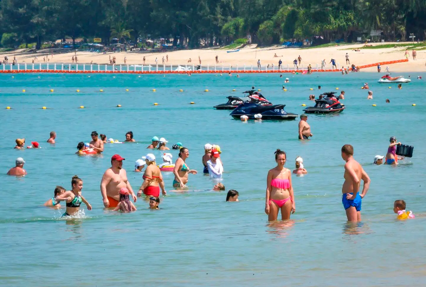 Phuket i slutningen af marts 2020. I flere måneder har Thailand været lukket for udenlandske gæster. AFP.
