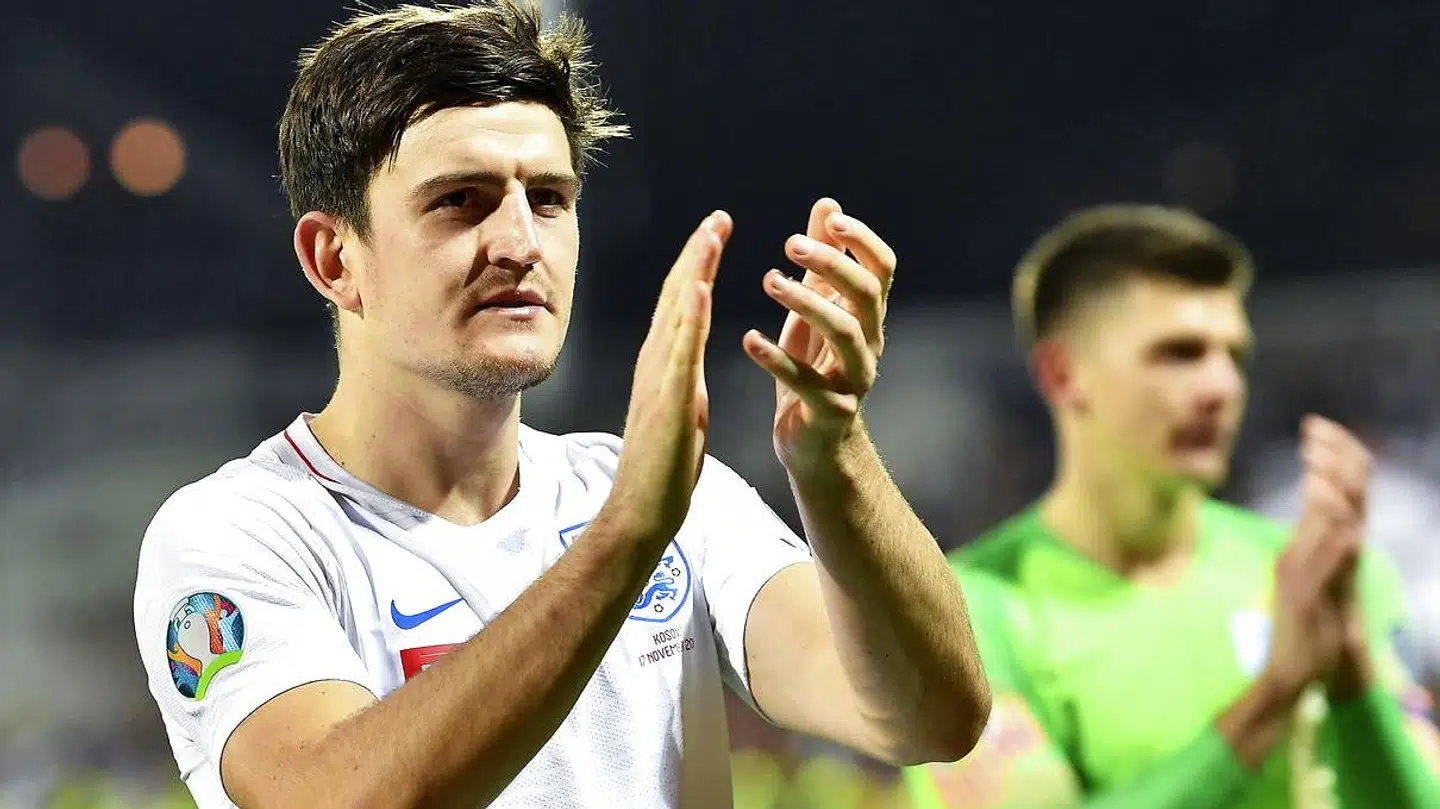 Harry Maguire var udtaget til det engelske landshold, men nu er han taget ud af truppen.