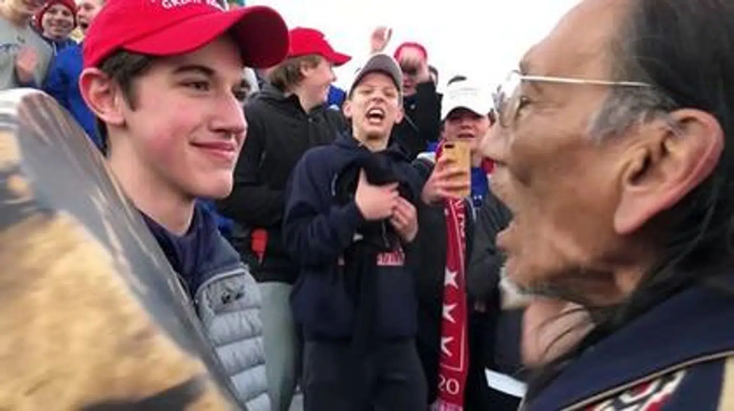 Nicholas Sandmann (tv) fra Covington fortalte sin historie på Republikanernes konvent.