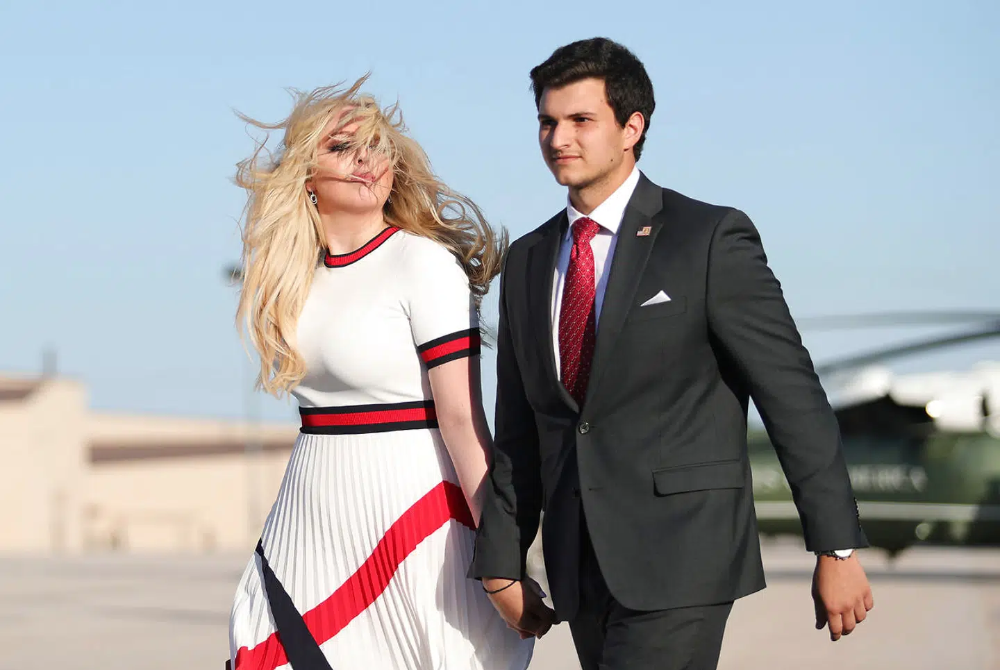 Tiffany Trump sammen med sin kæreste Michael Boulos.