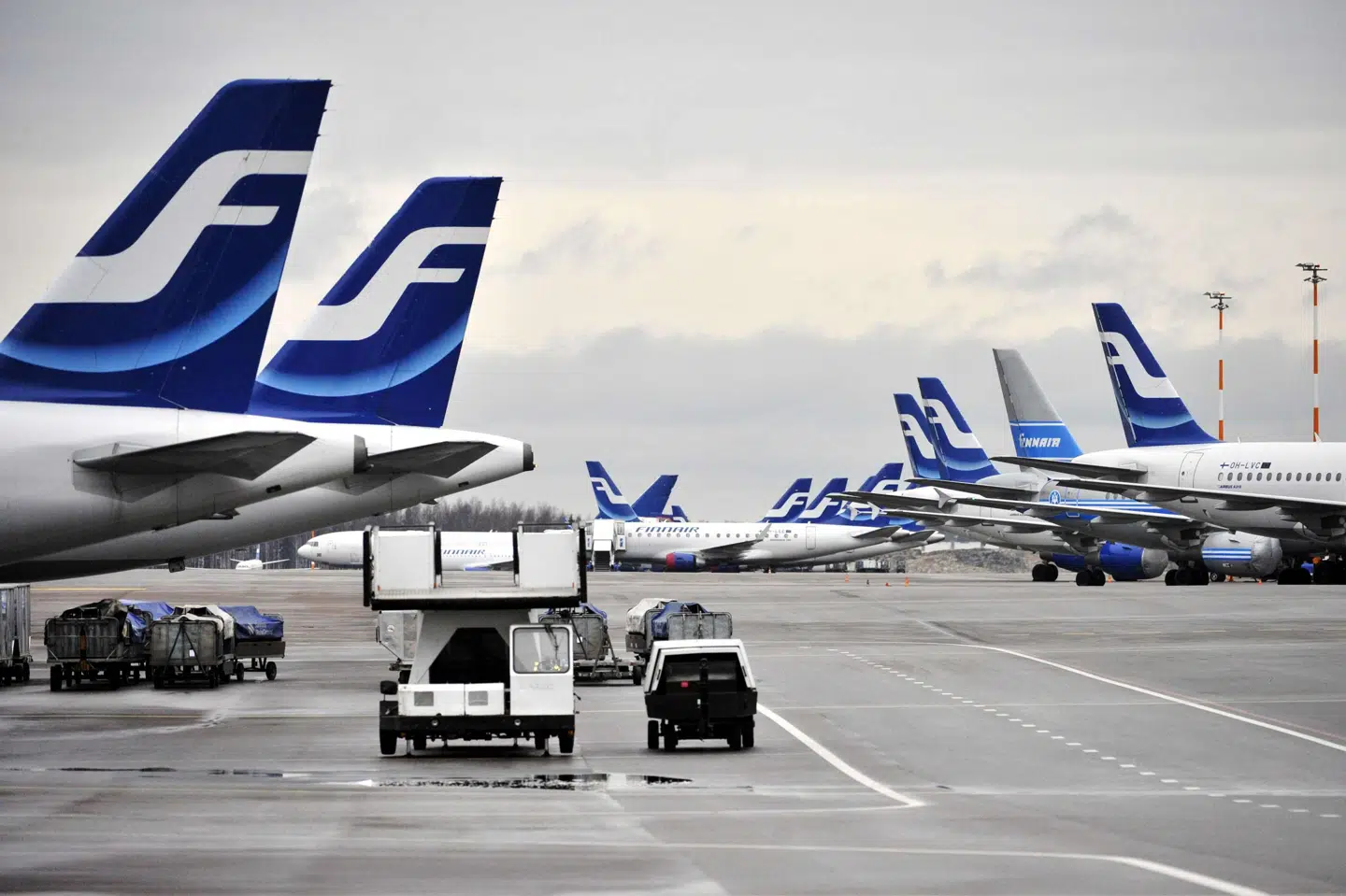 Finnair har haft en del parkerede fly de seneste måneder. Det koster flere medarbejdere deres arbejde. (Arkivfoto) Lehtikuva/Reuters