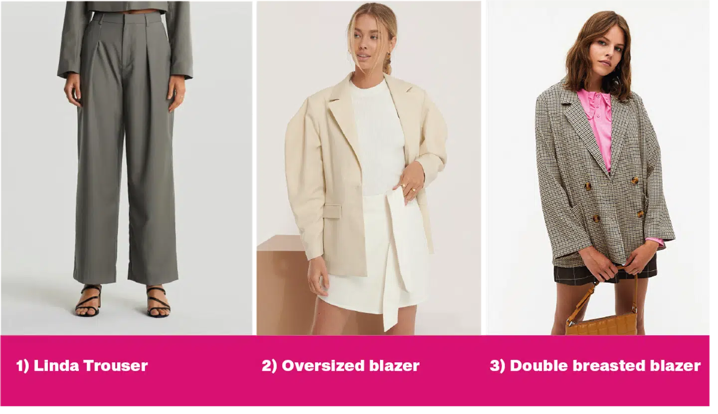 Oversized 90'er suits bliver en stor ting til efteråret.