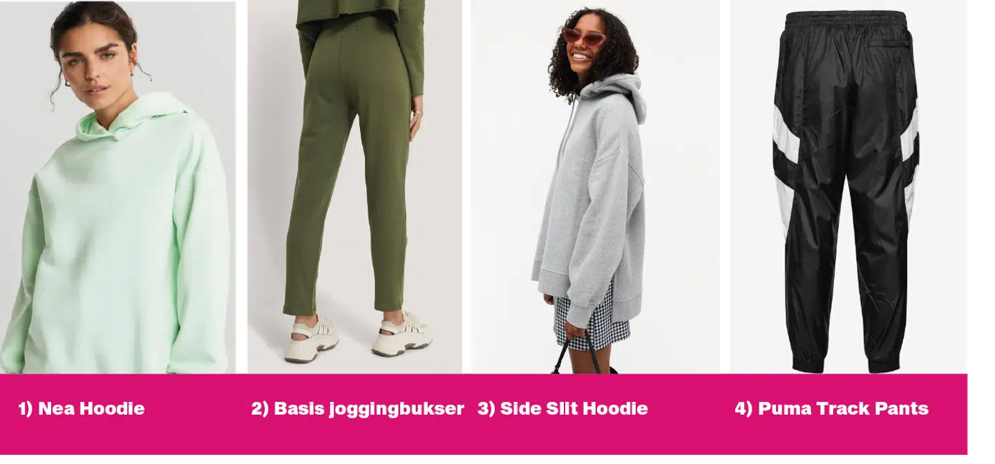 Selvom man for det meste bruger et par joggingbukser en søndag på sofaen, så kan du sagtens kombinere det med en flot blazer og tage det på, når du skal ud, ifølge en af de fem modetrends vi har spottet.