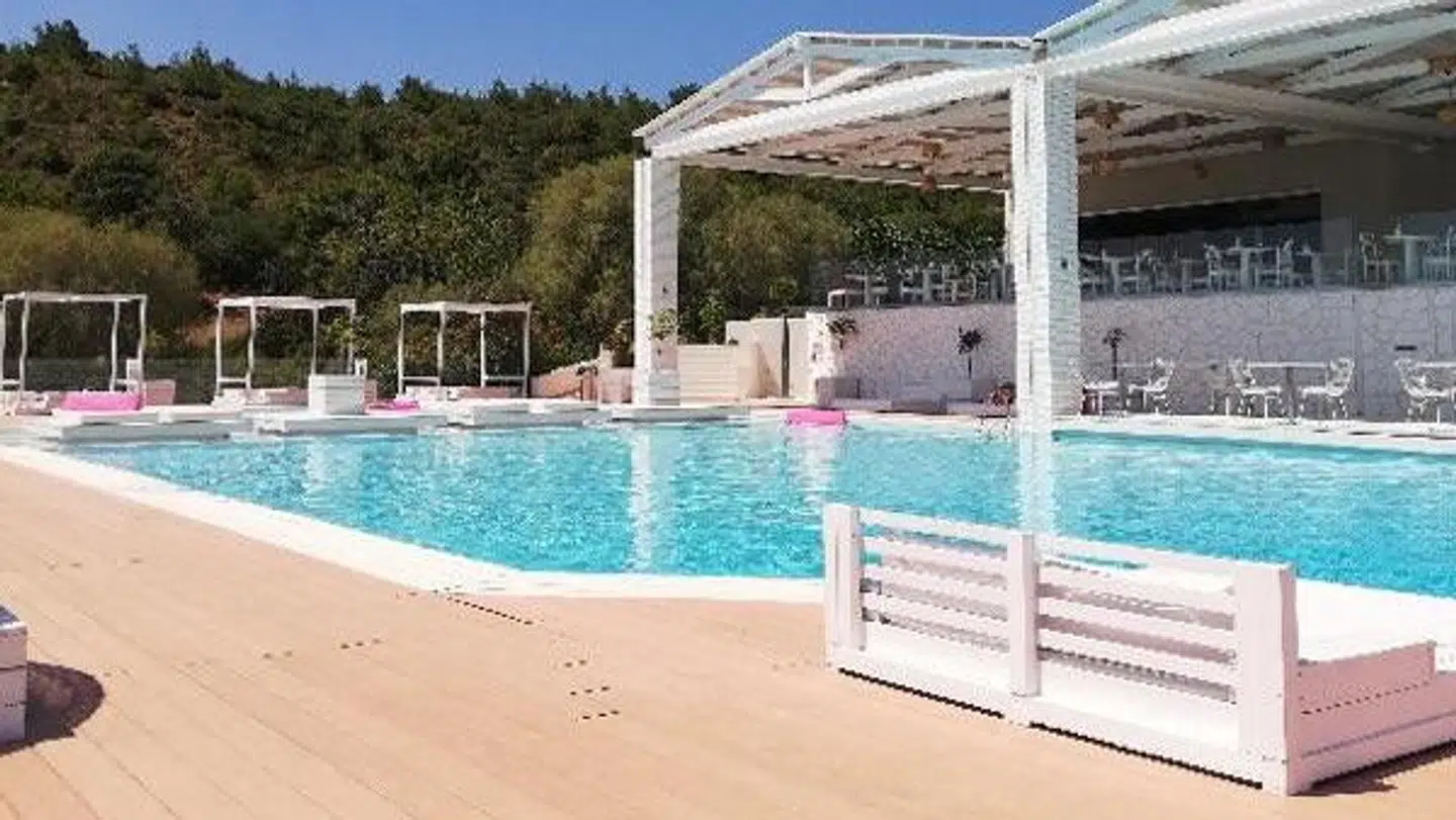 Tom restaurant i baggrunden på femstjernede Hotel Proteas. Privatfoto