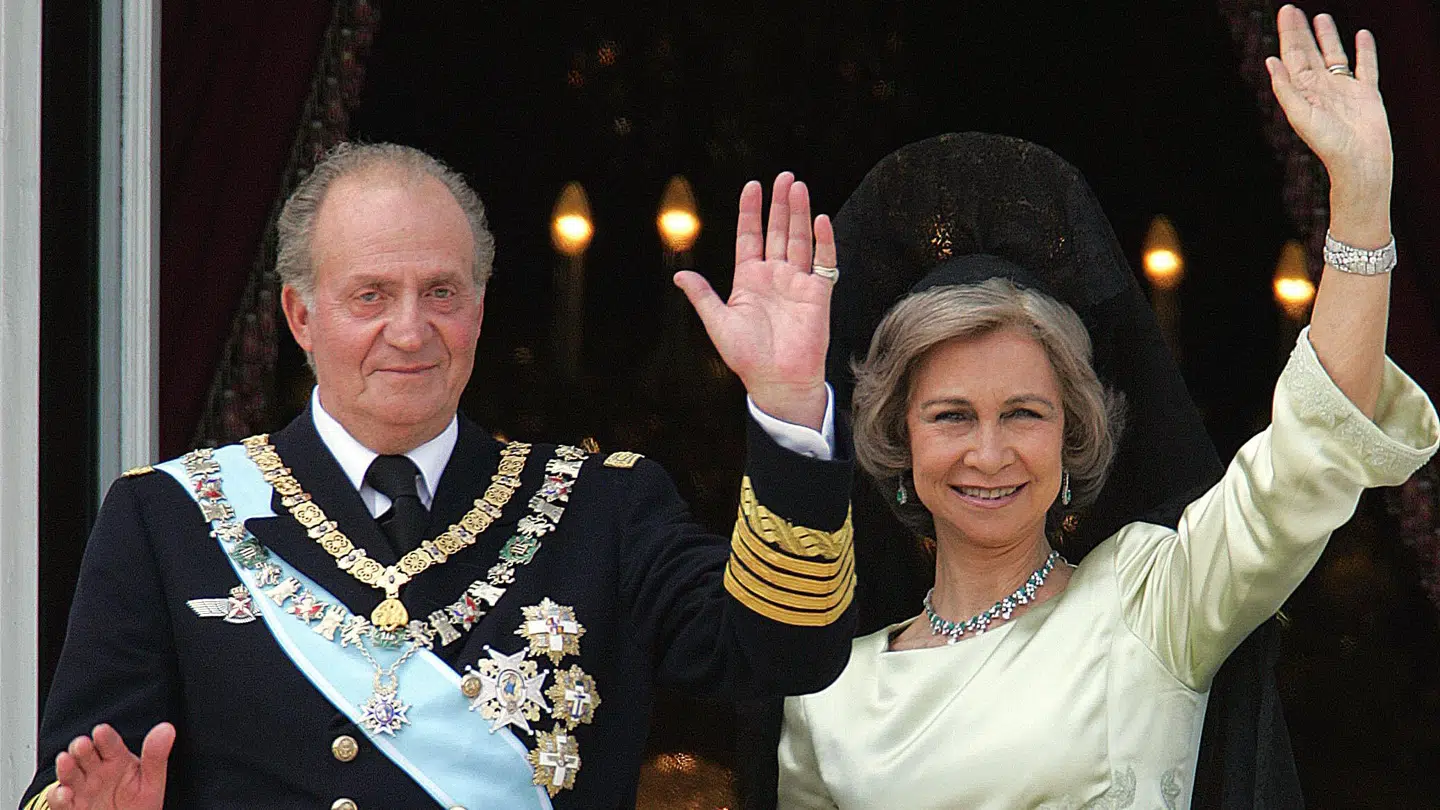 Den spanske ekskonge Juan Carlos med sin hustru, dronning Sofia.