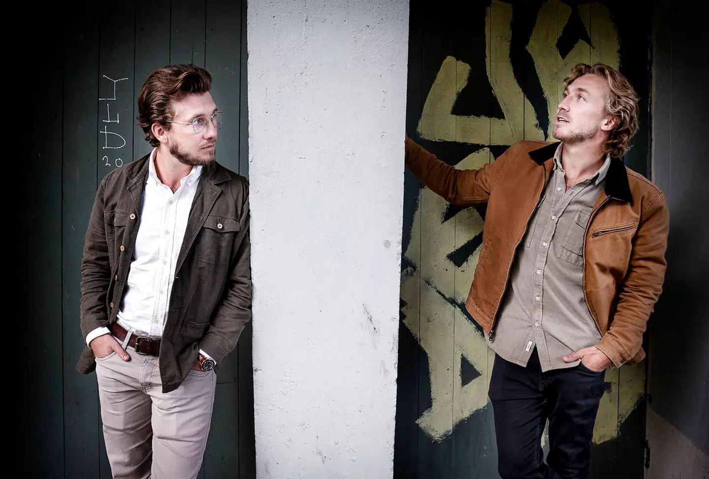 Skuespillerne og brødrene Andreas og Sebastian Jessen i København onsdag den 8. juli 2020.. (Foto: Liselotte Sabroe/Ritzau Scanpix)