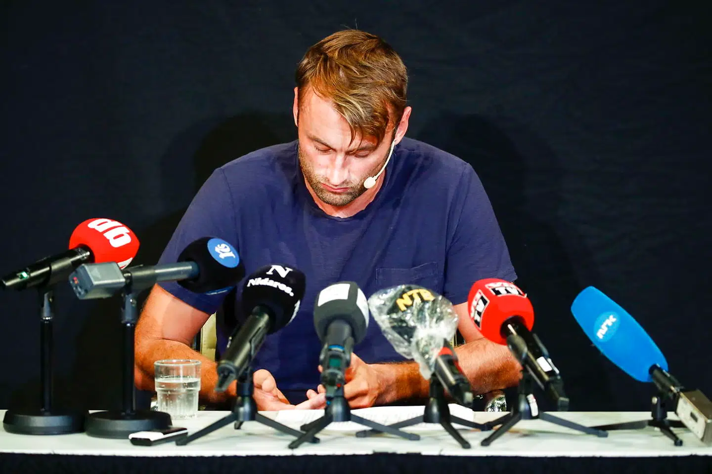 Petter Northug måtte svare på mange spørgsmål.