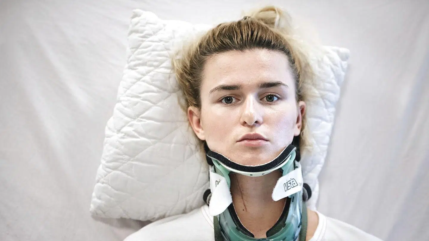 Tetiana Korenieva fotograferet på Slagelse Sygehus.