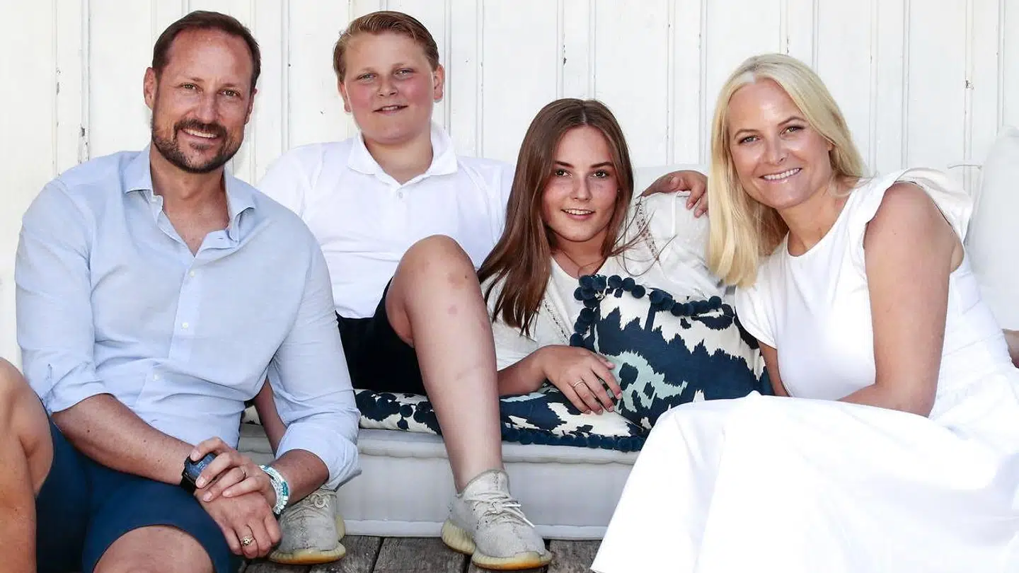 Den norske kronprinsfamilie.