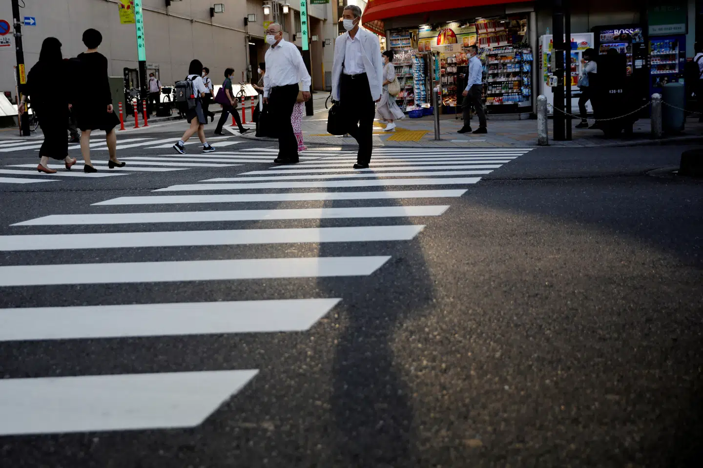 Økonomien er åben igen i Japan, men frygt for stigende smittetal lurer. (Arkivfoto.) Kim Kyung Hoon/Reuters