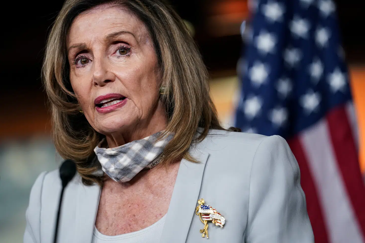 Formanden for Repræsentanternes Hus, demokraten Nancy Pelosi, har kaldt alle medlemmer tilbage til arbejdet for at stemme om lovgivning, der skal beskyttet det amerikanske postvæsen. (Arkivfoto) Sarah Silbiger/Reuters