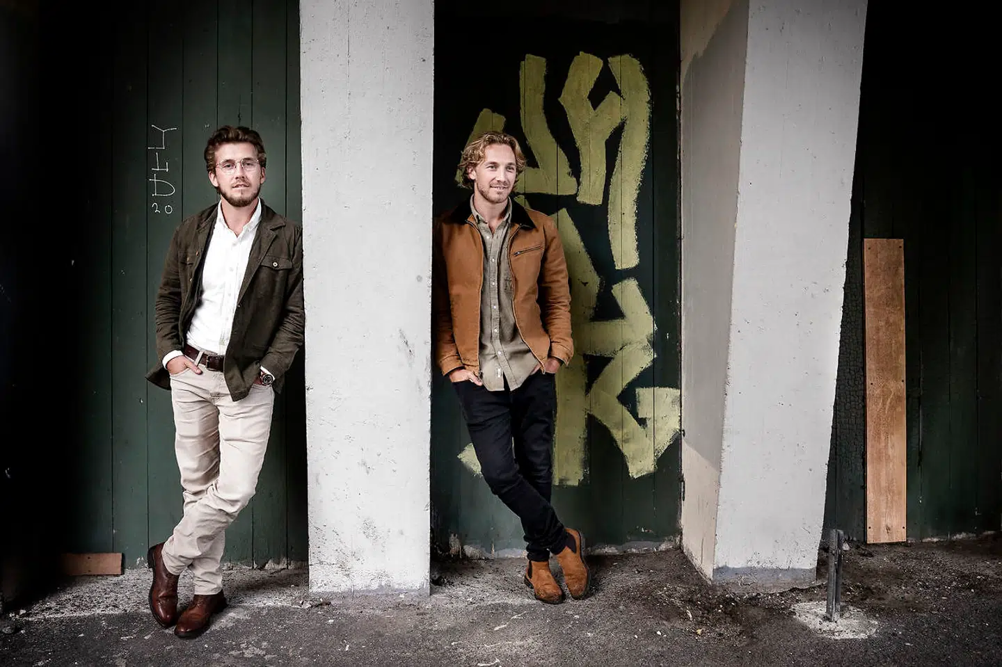 Skuespillerne og brødrene Andreas og Sebastian Jessen i København onsdag 8. juli 2020. (Foto: Liselotte Sabroe/Ritzau Scanpix)