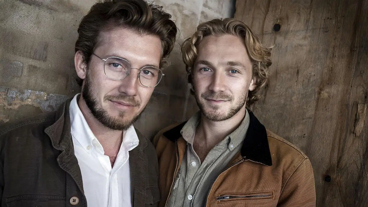 Skuespillerne og brødrene Andreas og Sebastian Jessen i København onsdag 8. juli 2020. (Foto: Liselotte Sabroe/Ritzau Scanpix)