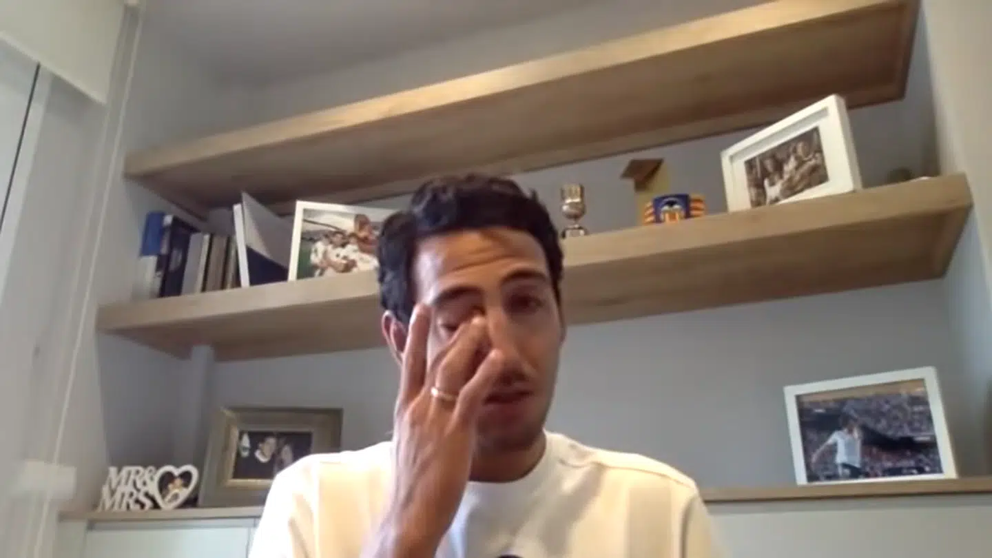 Dani Parejo kunne ikke holde tårerne tilbage under det følelsesladede interview.