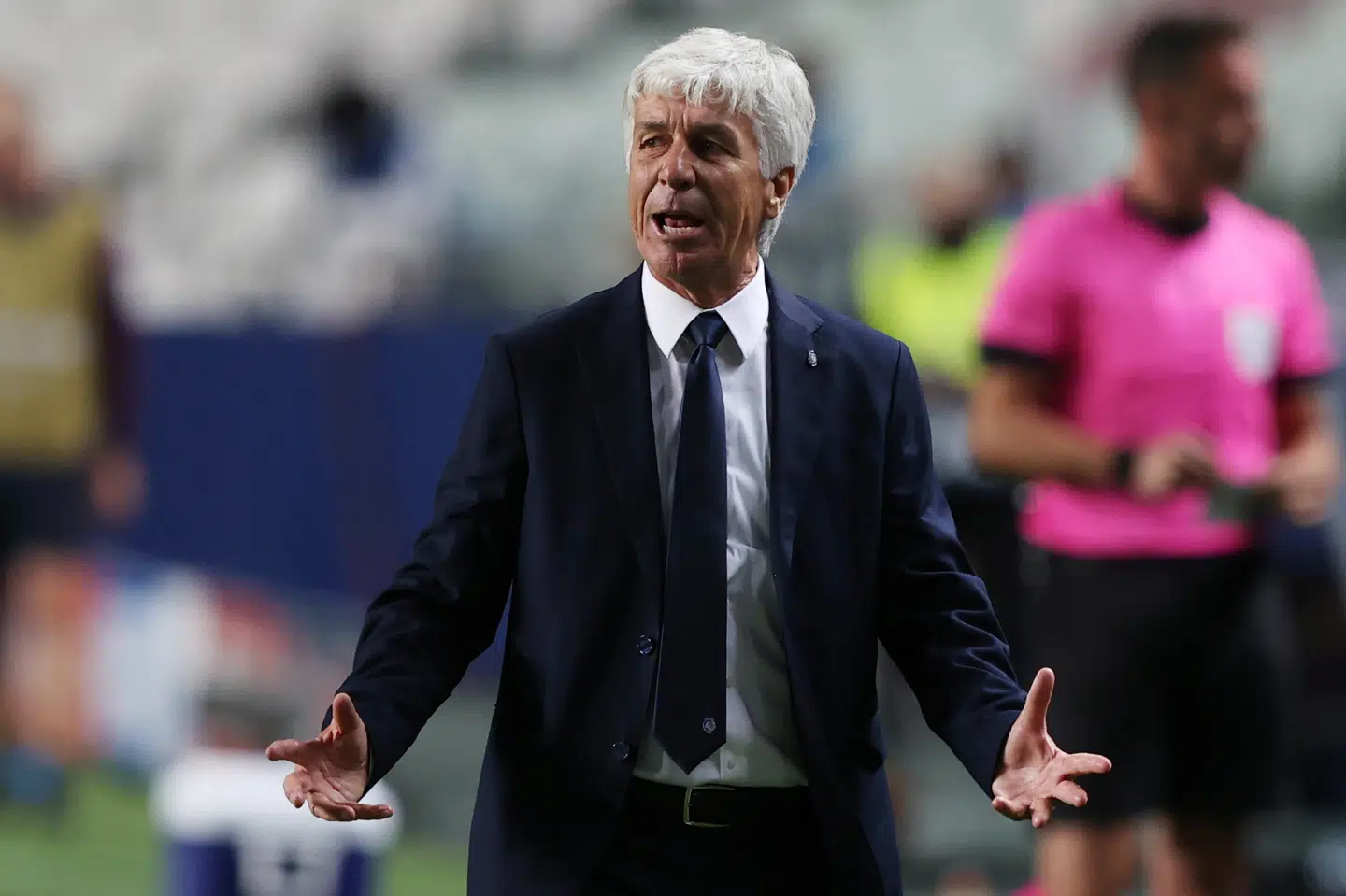 Atalantas træner, Gian Piero Gasperini, står tilbage med en følelse af stolthed og skuffelse efter hans holds nederlag til Paris Saint-Germain i kvartfinalen i Champions League onsdag aften. Rafael Marchante/Reuters
