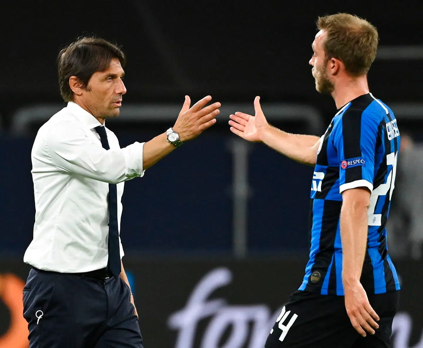 Flere medier har stillet spørgsmålstegn ved forholdet mellem Inter-træner Antonio Conte og Christian Eriksen.