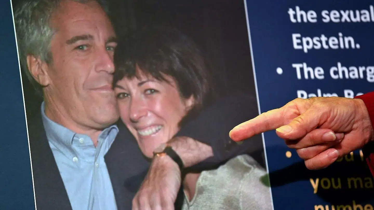 Ghislaine Maxwell og Jeffrey Epstein.