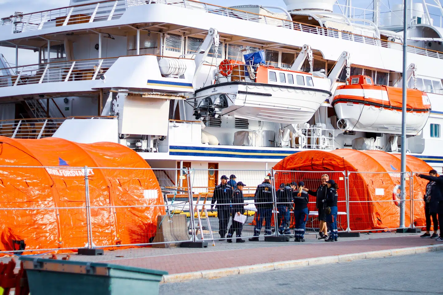 Skibet Seadream 1 fik isoleret alle passagerer efter smittealarm. Sondre Skjelvik/Ritzau Scanpix