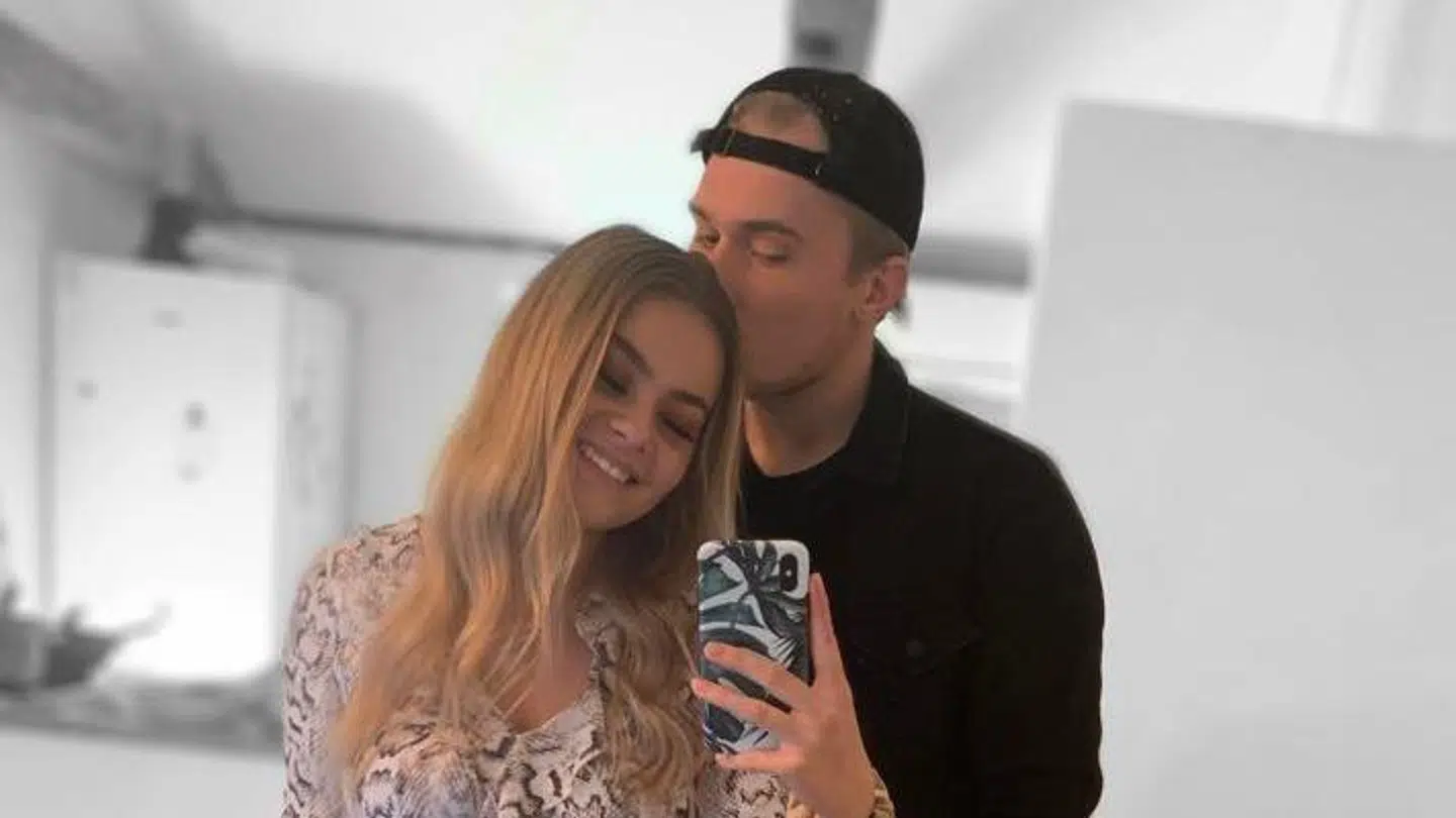 Lunas kæreste, som hun mødte for to et halvt år siden, har været en stor støtte for hende på vejen mod at komme til at veje mere. (Privatfoto)