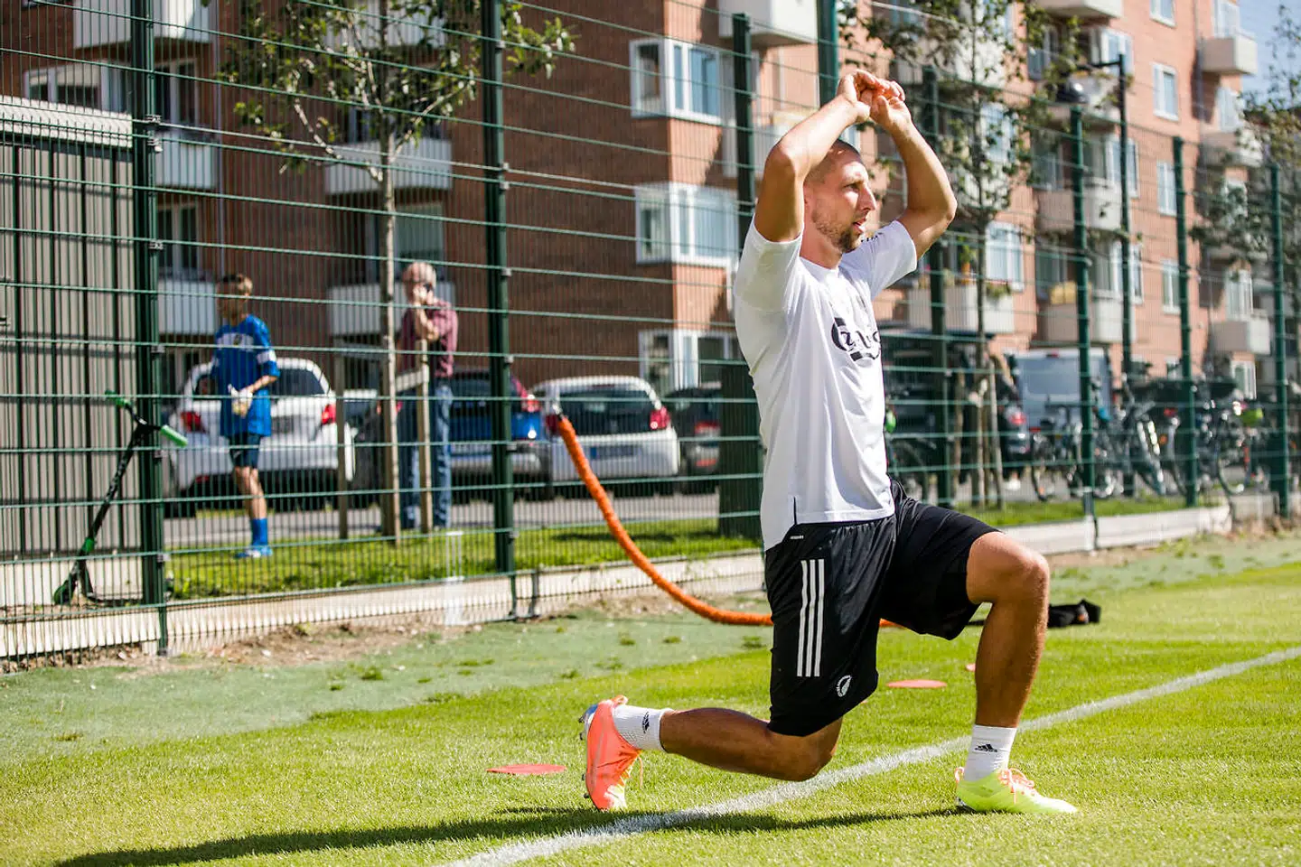 Kamil Wilczek under dagens træning på Frederiksberg.
